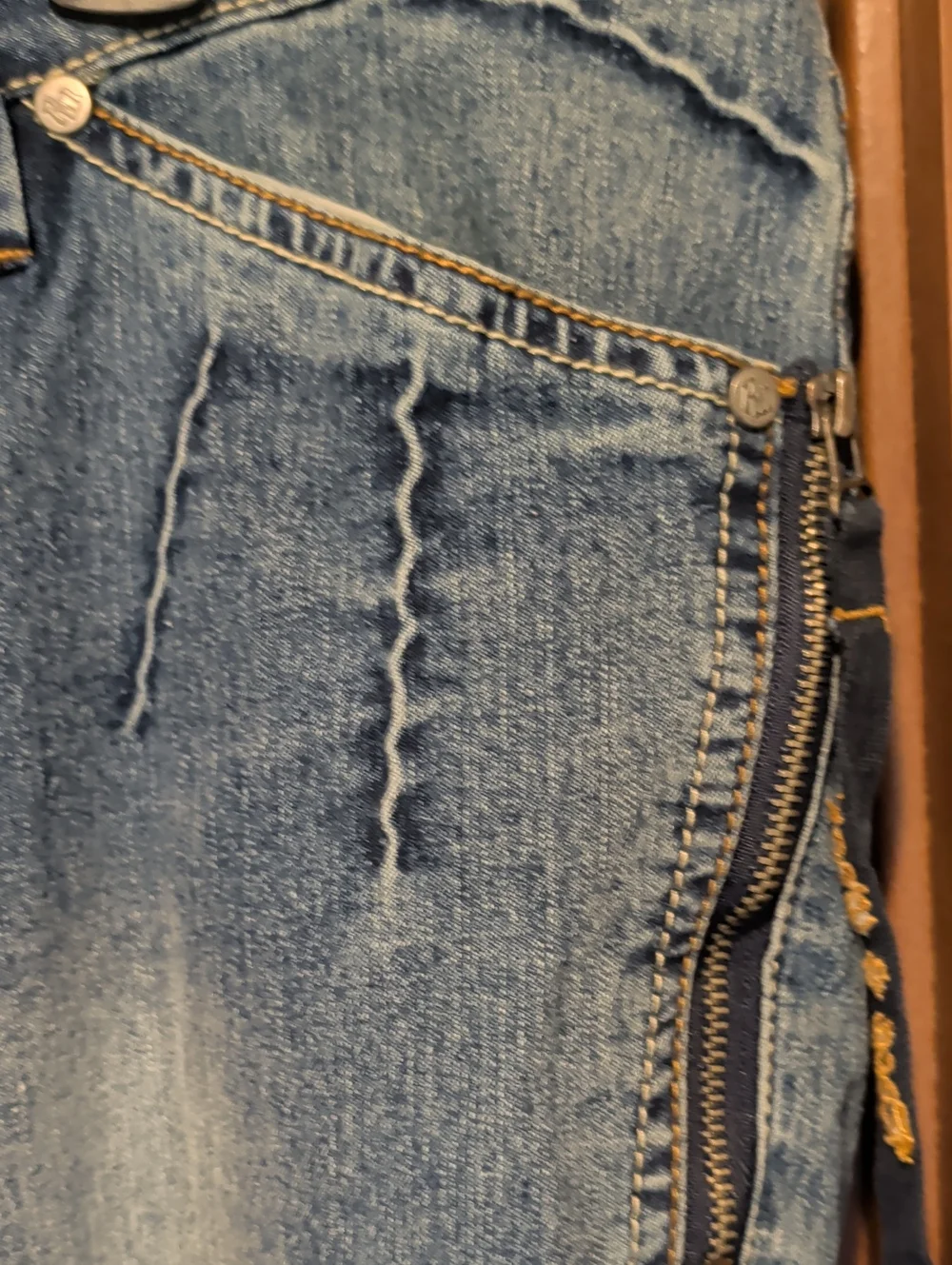 Rocawear Faded Blue Flare Wide-Leg Jeans